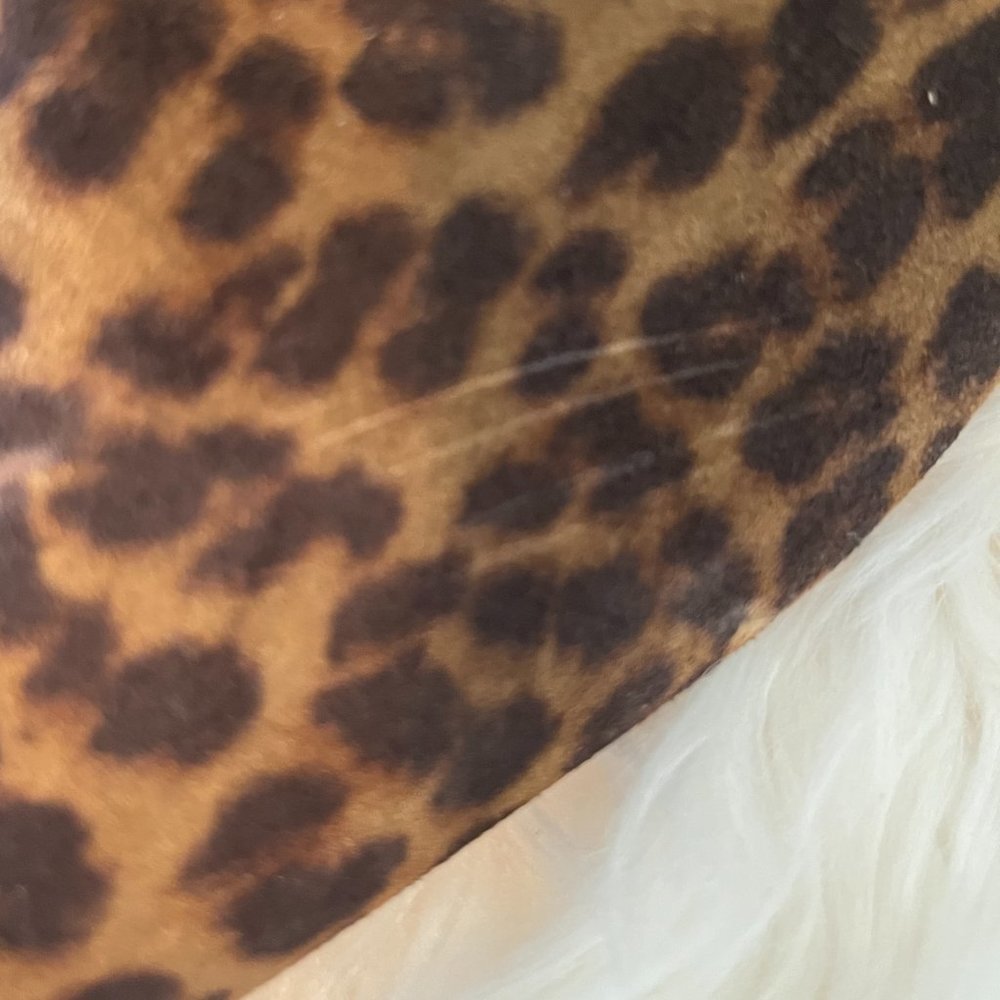 Veronica Beard Lexi Leopard print Suede Zip Booties - size 5 1/2 - Picture 6 of 6